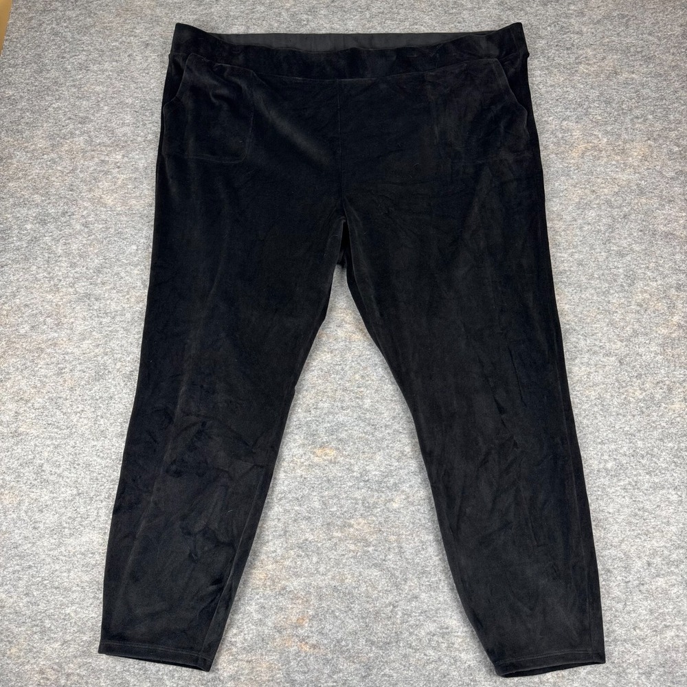 TORRID Full Length Leggings‎ Signature Waist Velour 27" Black Womens Plus 5
